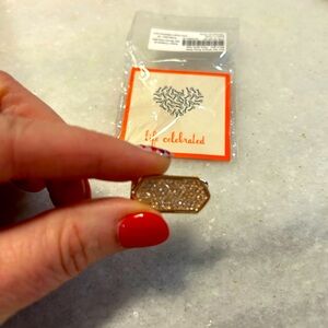 New! Keep Collective Pavé Geo Bar Charm
